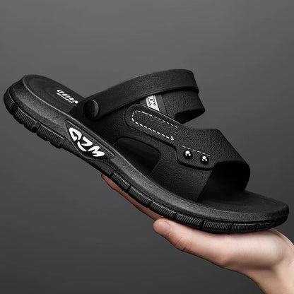 High Quality Men Sandals Summer Slip on Casual Slippers Lightweight Beach Sandals Comfortable Casual Shoes Retro Roman Sandals