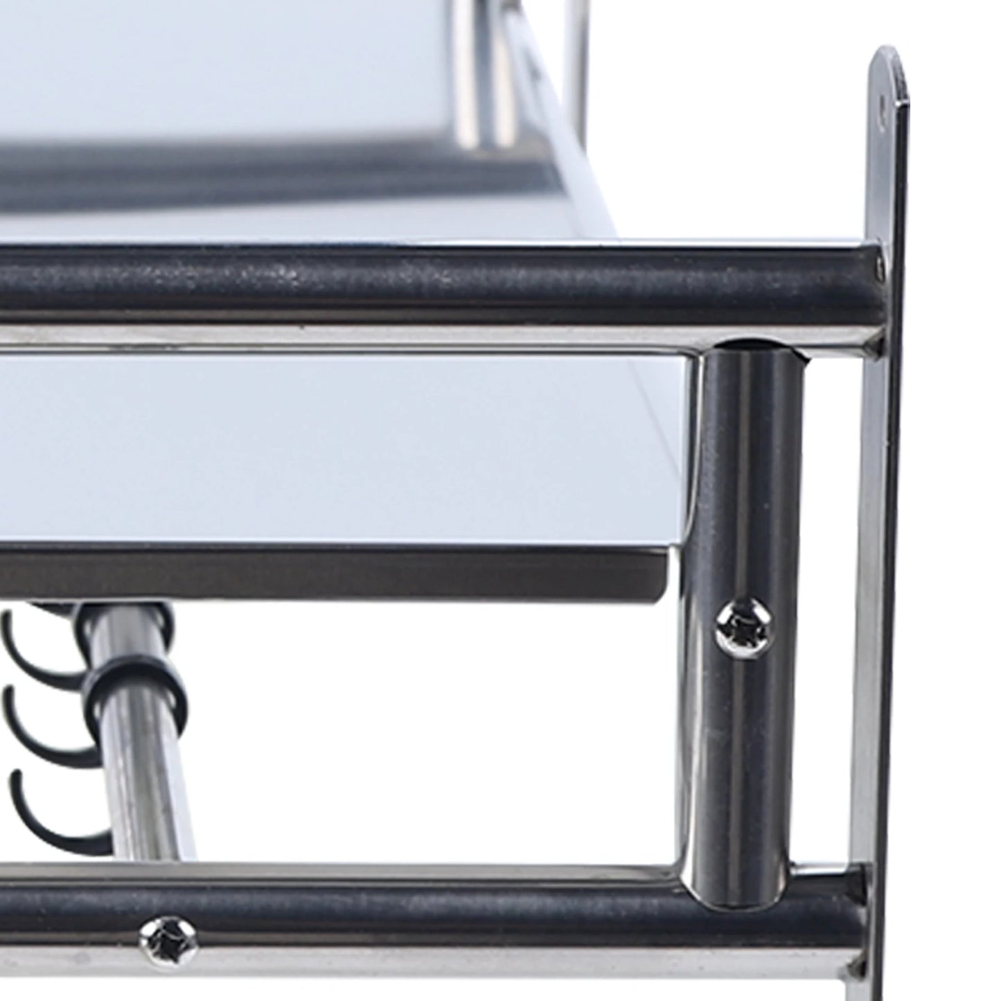 Microwave Oven Rack Stainless Steel Microwave Oven Shelf Wall-Mounted Kitchen Shelf Kitchen Shelves Counter