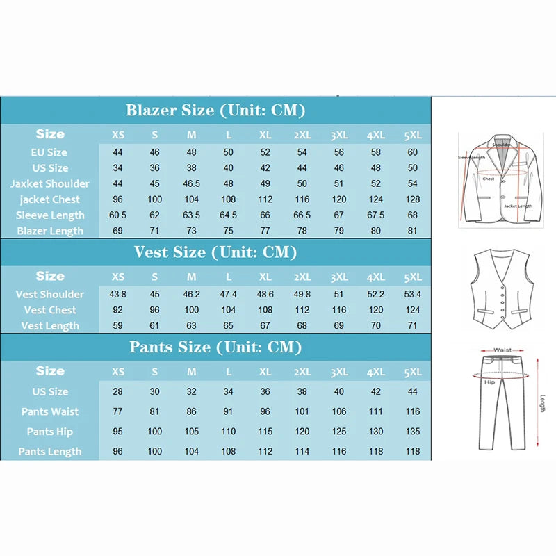 Latest Italian Tailcoat Design Men Suits Wedding Prom Sets (Jacket+Pants+Vest) Elegant Terno Male Suit Groomsmen Formal Tuxedos