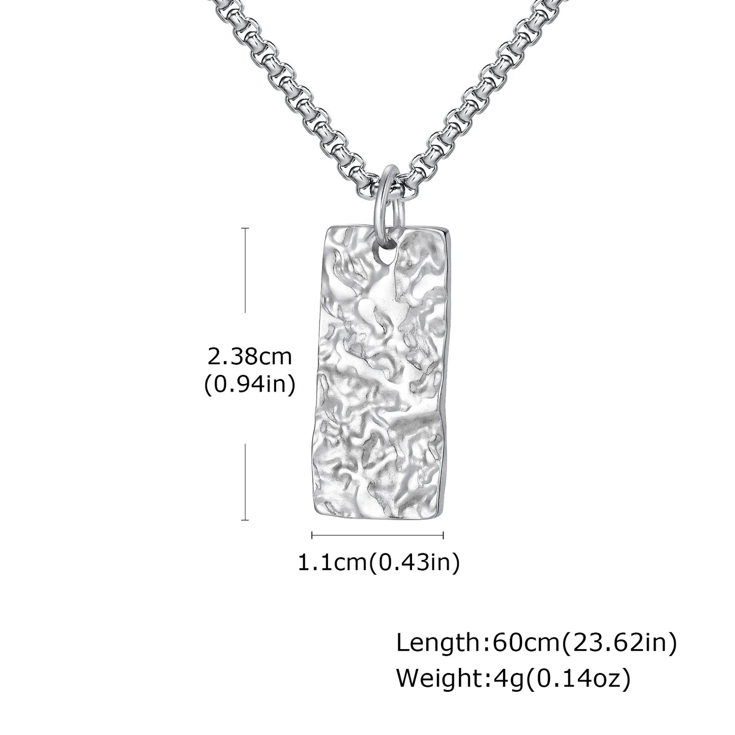 Men's Silver Color Geometric Pendant Necklace, Non Fading Stainless Steel Compass Necklace with Chain, Stylish Jewelry Gifts