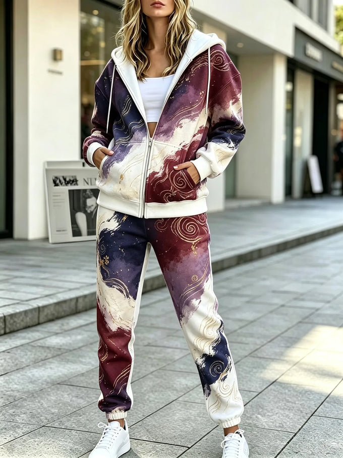 3D Print Zip-Up Top & Pants Set