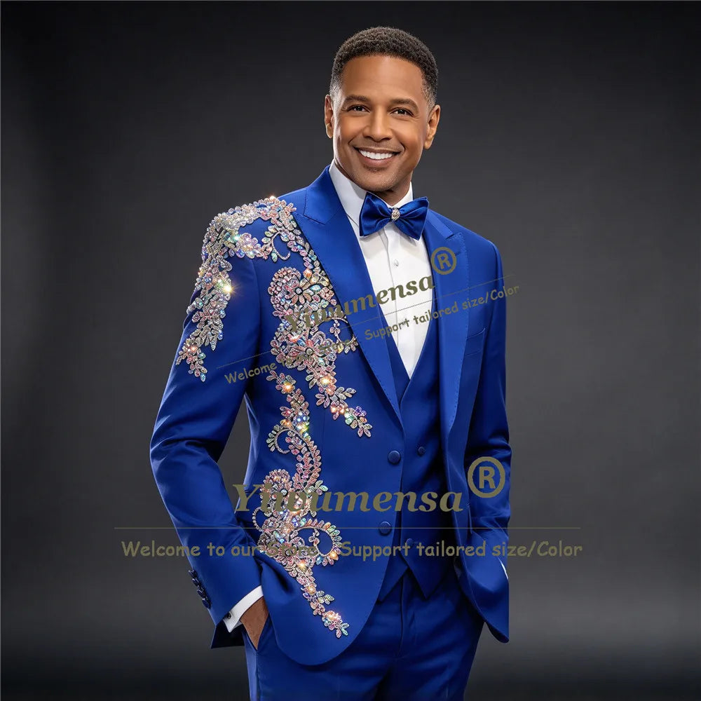 Men's Embellished Three-Piece Suit — product image