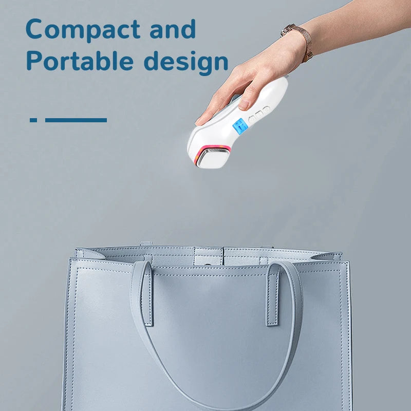 Hot & Cold Face Beauty Device with Red Blue Light Sonic Vibration Deep Cleansing Anti Aging Facial Lifting Massager for Home Use