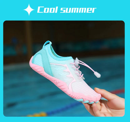 Outdoor Barefoot Sneakers Aqua shoes Men's and Women's Children's Quick-drying Swimming Beach Shoes Water Shoes Suitable Water S