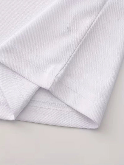 Summer Men's Casual Sleeveless Polo Shirt Golf Embroidery Stand Collar Button Tank Top for Sports