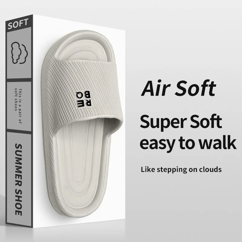 Men's Summer Anti-Slip Deodorant Slippers Trendy Outdoor Wearable Slippers for Men
