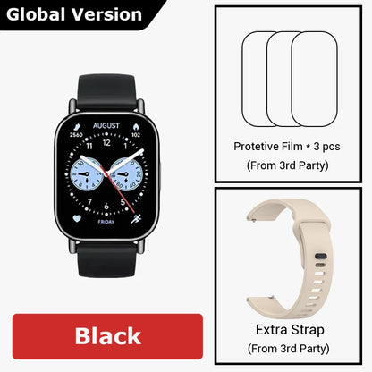 Global Version Redmi Watch 5 Lite 1.96'' AMOLED display 18-Day Battery life Built-in GNSS 5ATM Bluetooth® calling