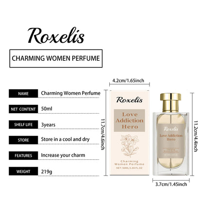 Roxelis Campanula Women's Perfume Eau de Parfum Long-Lasting Bluebell Jasmine Musk Scent Fresh Elegant for Date Daily