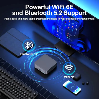 Intel Core N95 i9 10980HK 2026 Quintessential Mini PC Windows 11 Pro 2TB SSD 4K 60Hz WiFi6 BT5.2 Diminutive Vest Pocket Computer