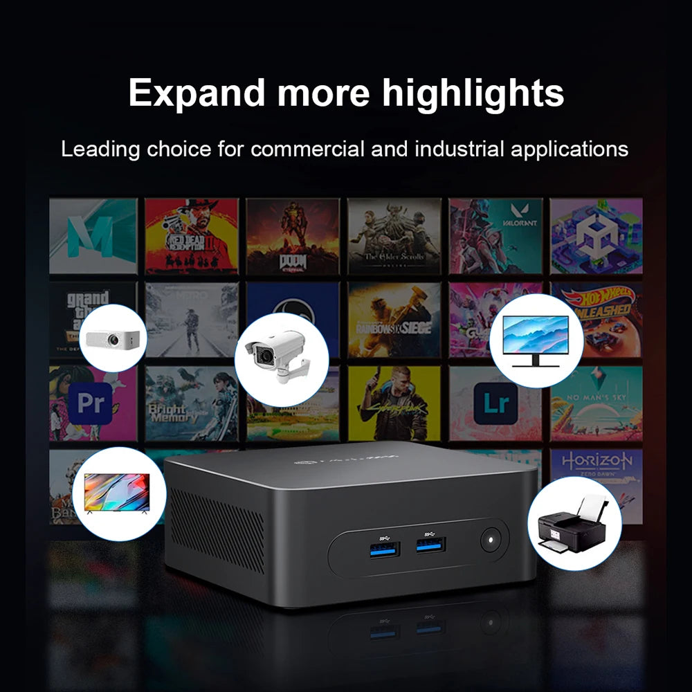 MLLSE  Mini PC M2 Plus Intel Celeron 5205U Processor 8GB RAM 256GB ROM WiFi 5 BT4.2 Windows 11 Pro Desktop Computer