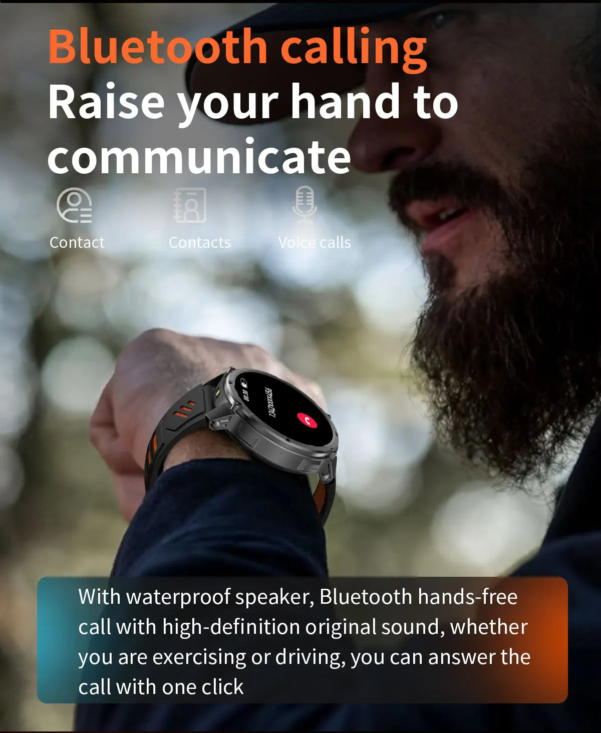2026 T-Rex3 Ultra 1100mAh Battery 170+Sport Fitness LED Flashlight IP68 Waterproof Bluetooth call GPS track Smartwatch Compass