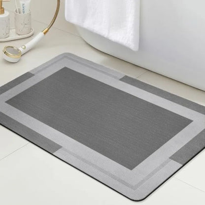 Non Slip Bath Mat, Thin Bathroom Rugs Fit Under Door, Quick Dry Bath Mats, Machine Washable Bath Rugs for Bathroom, Bathtub and