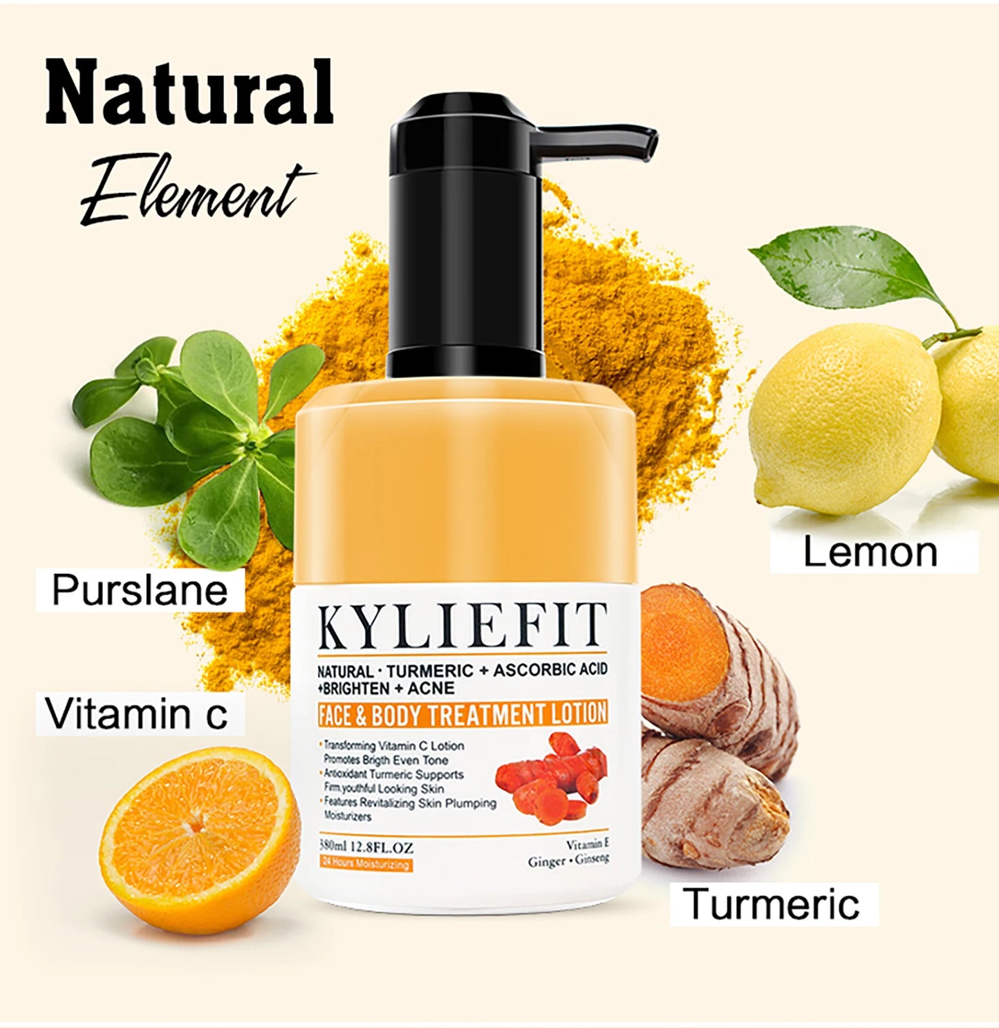 Organic Turmeric Skin Care Kit, Brighten, Clean, Remove Darkness, Spots, Acne, Lighten, Hydration, Exfoliate, Even Skin Tone