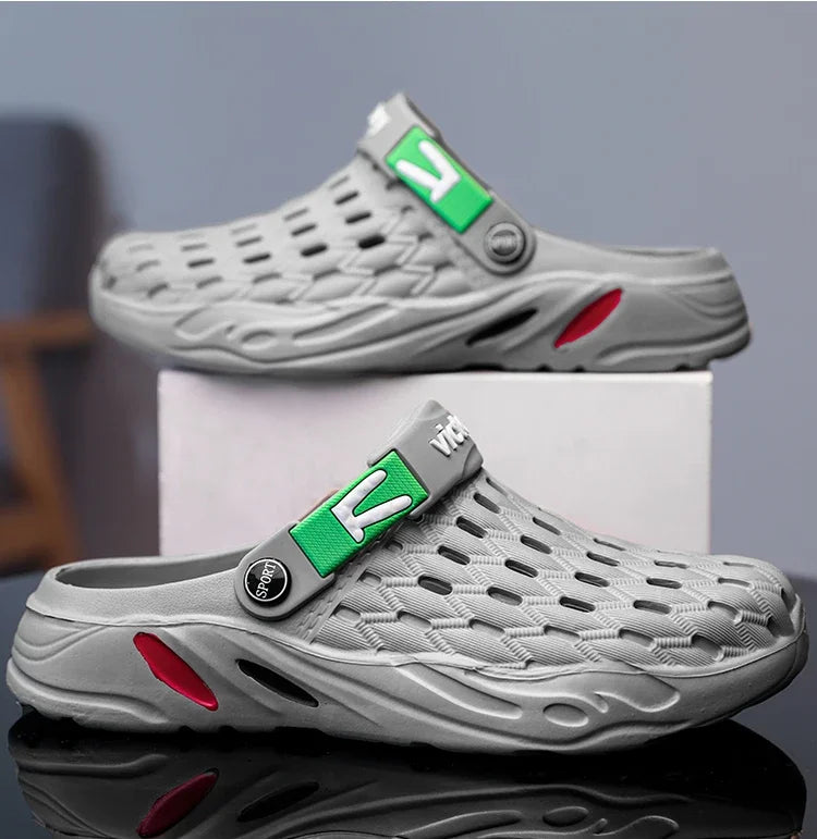 Flat Sandals Men Shoes 2025 Slippers Men Garden Platform Sandals Man Summer Sandals Male Sneakers Outdoor Flip Flops Home Clogs