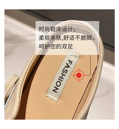 New Arrival Women Summer Mule Sandals Fashion Half Slippers Soft Sole Non Slip Casual Outdoor Beach Daily Shoes