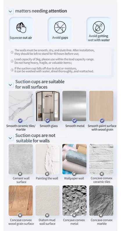 No Drill Suction Cup Adhesive Bathroom Rack Bathroom Shelf Toilet Aluminum Hanging Rack Bathroom Organizer Hang On The Wall