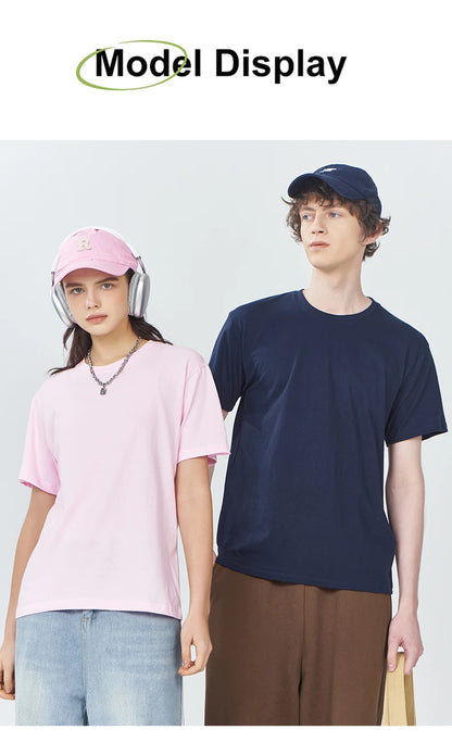 100% Cotton Solid T-shirts Women Sporty Short Sleeve Tees Fashion Casual White Black Clothing Loose O-Neck Female Summer Tops