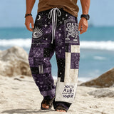 Men's Tribal Patchwork Drawstring Pants — view 6