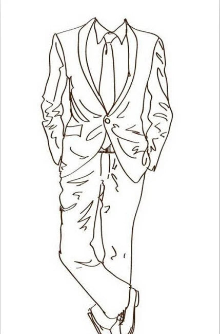 Elegant Black Men's Suits 2 Piece Jacket Pants Outfits Formal Single Breasted Stand Lapel Skinny Clothing Costume Homme