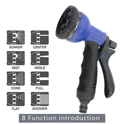 High Pressure Garden Water Hose Expandable Magic Flexible 2.5-30 Meters Sesame Granules Pipe Garden Farm Irrigation Car Wash Gun