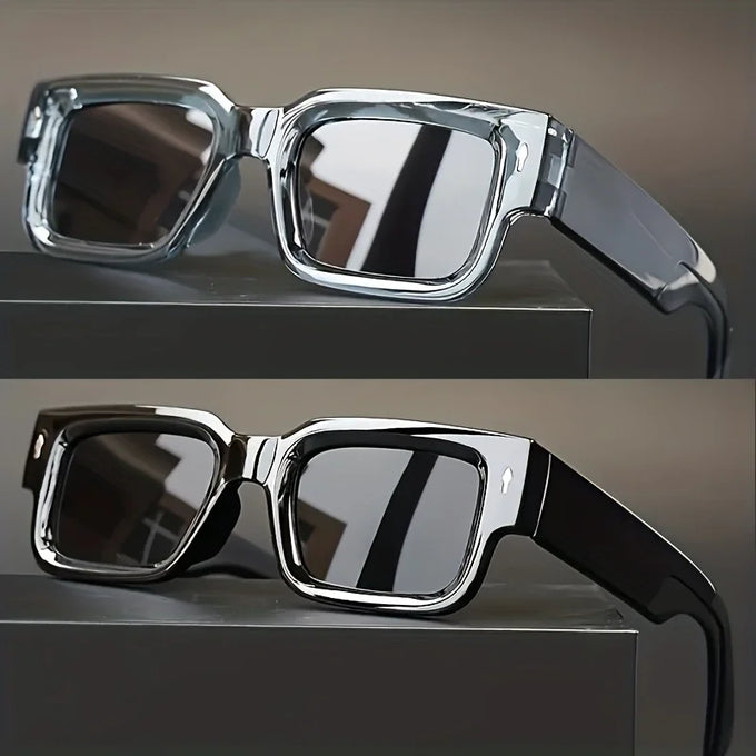 Futuristic Square Fashion Glasses Set — view 1