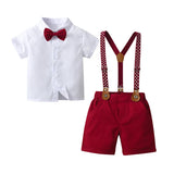 Kids' Star Print Suspender Outfit Set — view 9