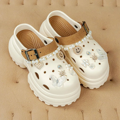 Women's Slippers 10CM High Platform Garden Fashion Clogs Shoes Women's Slippers Thick Bottom EVA Sandals Summer Girls Slippers