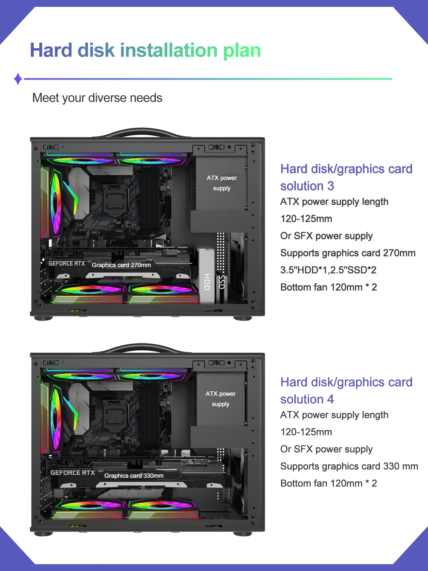 Power Train X-GAMERX M1 Handheld Portable Computer Case Side Transparent MINI Game MATX Desktop Chassis