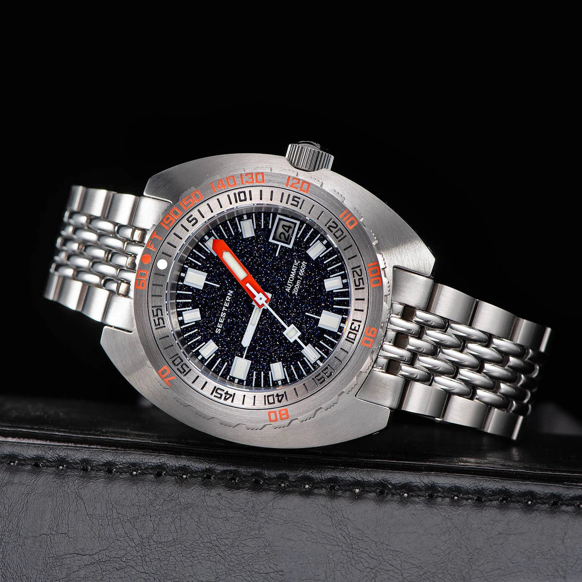 Top Brand Diver Watch Men SUB300T Automatic Mechanical Sapphire Glass Luminous Date 200m Turn Bracelet Seestern Wristwatch Retro