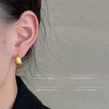 Brushed Geometric Earrings — view 6
