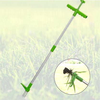 105cm Long Handle Weed Remover Portable Garden Lawn Grass Plant Flower Root Remover Outdoor Yard Aluminum Stand Up Weed Puller