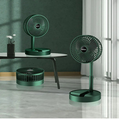 Desktop fan charging model, long endurance USB foldable mini retractable fan, dormitory portable desktop electric fan