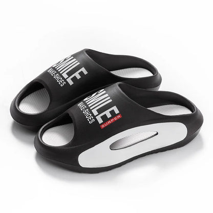 Men Leisure Slippers Women Summer House Shoes Soft EVA Anti-slip Couples Indoor Beach Slides Female Male Outdoor Street Sandals