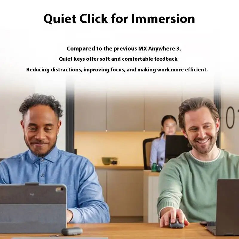 Logitech MX Anywhere 3S Mouse, Wireless, 8000 DPI, MagSpeed Scroll, Silent, 10m, USB-C Charge, Laptop