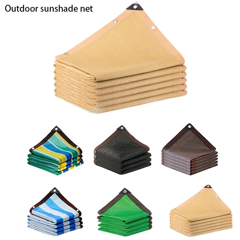 Beige  sunshade cloth sunshade durable sun protection shade mesh suitable for terrace plant greenhouse chicken coop porch