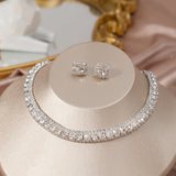 Rhinestone Necklace & Earring Set — view 17