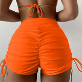 Adjustable Side-Tie Swim Shorts