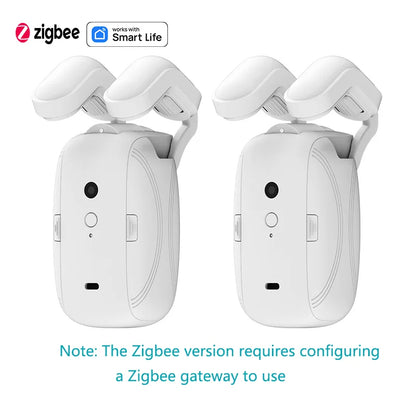 Tuya Smart Zigbee Curtain Motor with Hooks for Rome Track Smart Curtain Pusher Robot Support Siri Google Home AlexaVoice Control