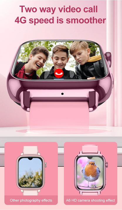 Wonlex KT34 Children's Smart Watch 4G WiFi Video Call Kids Watch GPS Tracker Google Store APP Download Kids SmartWatch WhatsApp