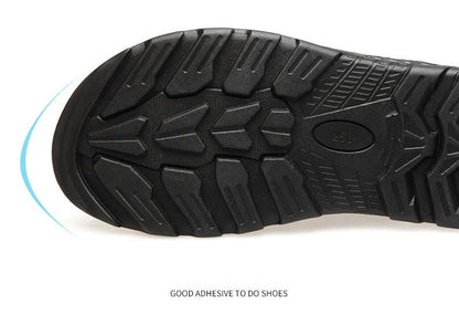 Summer New Men's Leather Sandals, Leather Anti Slip Men's Shoes Slippers, Outdoor Thick Soled Beach Shoes Men's Shoes Sandals
