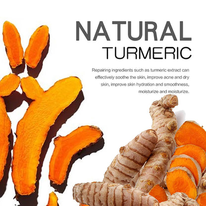 AILKE Organic Turmeric Skin Care Set, Brighten, Cleaning Skin, Remove Acne,Pimples, Whitening, Even Skin Tone, Improve Dry Skin