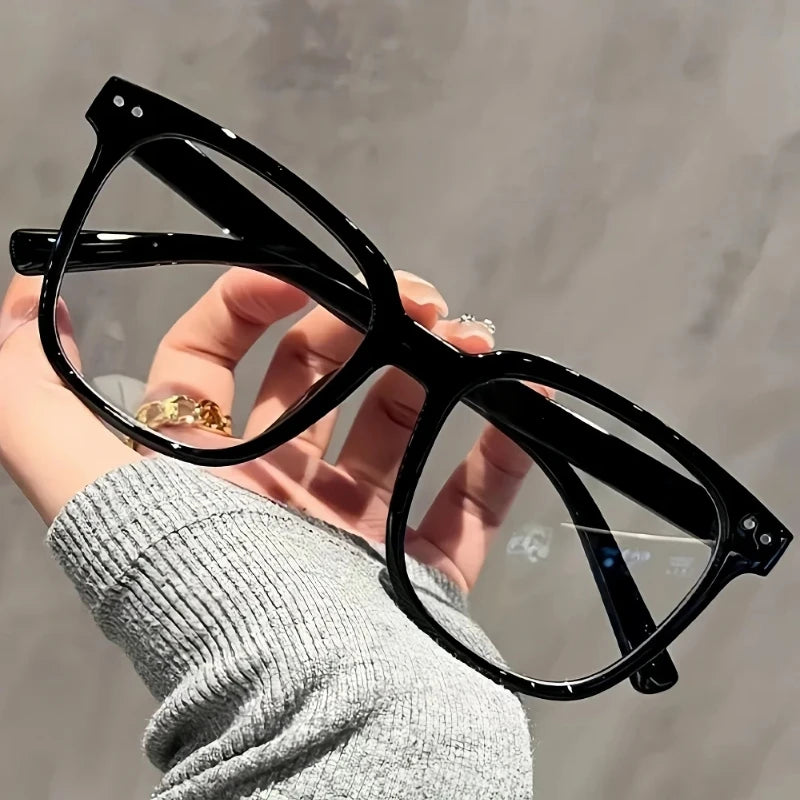 1/2/3 PCS Blue Light Blocking Glasses Fashion Square-framed Glasses Trend Campus Style Clear Black Frame Back To School Dress