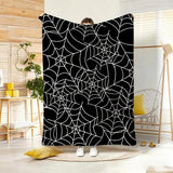 Spiderweb Flannel Throw Blanket — view 5