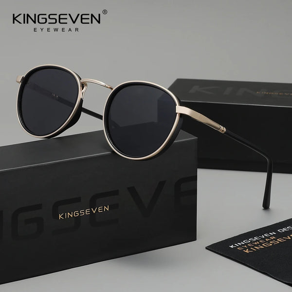 Kingseven Round-Frame Sunglasses — view 1