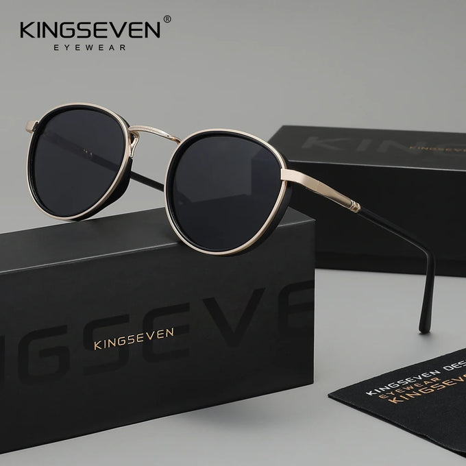 Kingseven Round-Frame Sunglasses — view 1