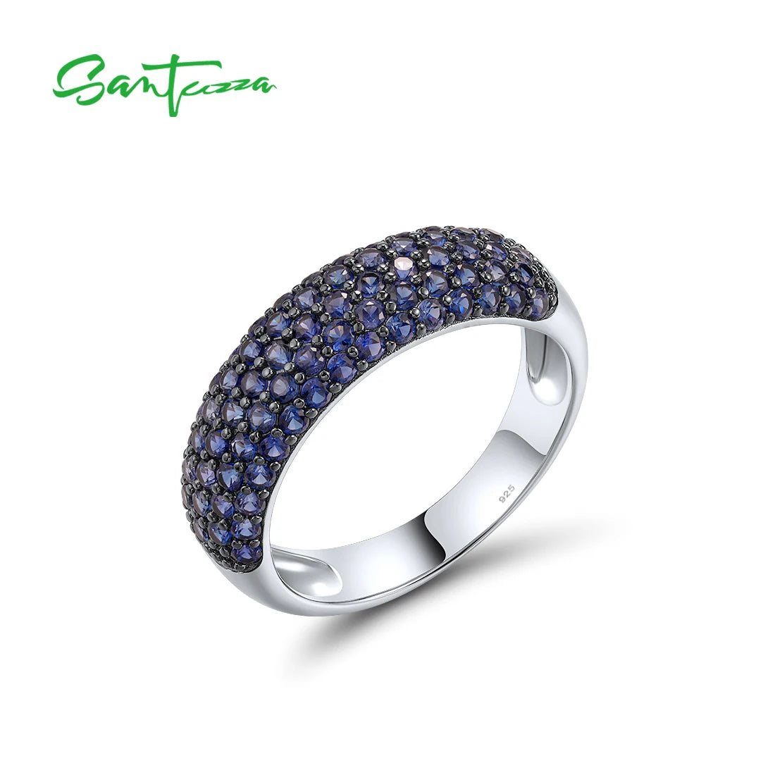 Blue Sapphire-Style Fashion Ring — view 6