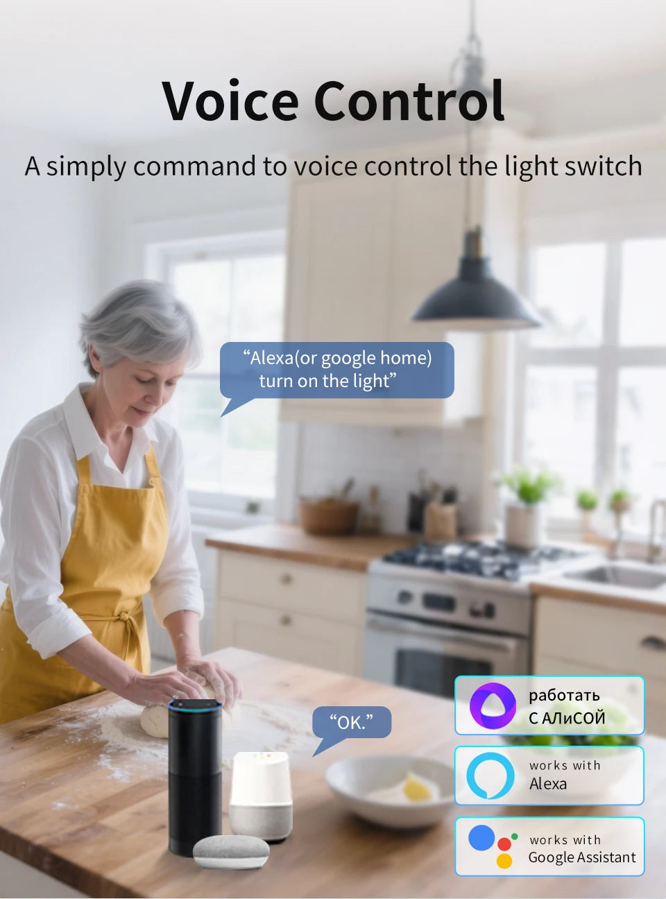 100-240V 16A Tuya Smart WiFi Switch Mini 1/2Gang Breaker Relay Smart Life App Remote Interruptor Google Home Alexa Voice Control
