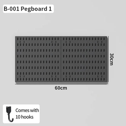 No-Holes Home Organization | This Wall Pegboard Displays & Organizes Your Daily Items & Electronics in Living Room/Study