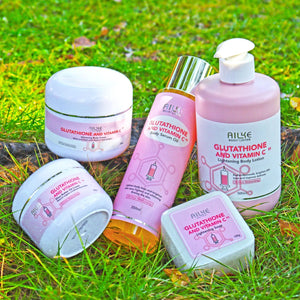 AILKE Whitening Skin Care Set, With Glutathion Vitamin C, Brighter Smoother Skin, Reduce Dark Spots, Clean Skin, Moisturizing