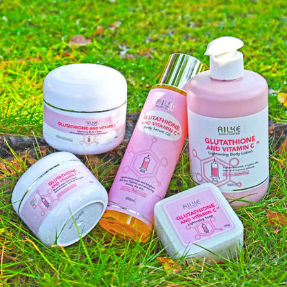 AILKE Whitening Skin Care Set, With Glutathion Vitamin C, Brighter Smoother Skin, Reduce Dark Spots, Clean Skin, Moisturizing